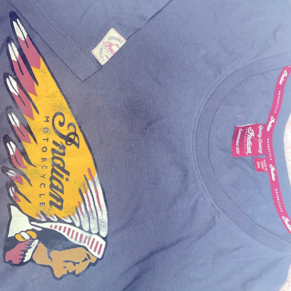 Vintage Indian motorcycle tee shirt unisex